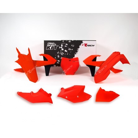 Rtech Plastkit Neon Orange (inkl plåt fram), KTM SX 125/150 16-18, SX 250 17-18, SX-F 16-18