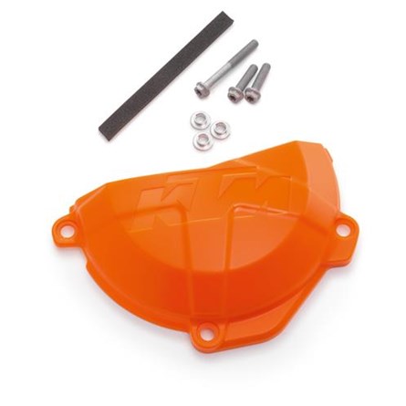 CLUTCH COVER PROTECTION ELECTRONIC ORANGE, KTM EXC-F 250/350 17-22, FREERIDE 250F 18-20