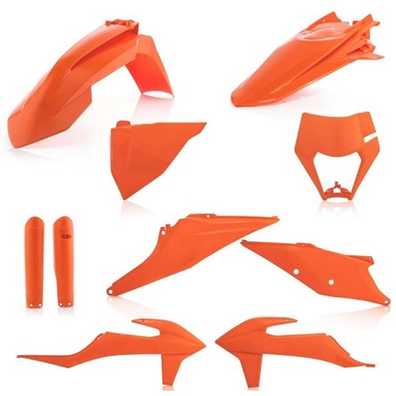 Acerbis Full Plastic Kit Orange, KTM EXC/EXC-F 20->