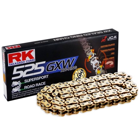 RK GB525GXW XW-Ringskedja Guld + CLF (Nitlås)