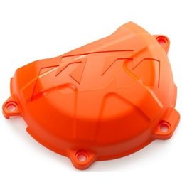 CLUTCH COVER PROTECTION ELECTRONIC ORANGE, KTM EXC-F 450/500 20-22